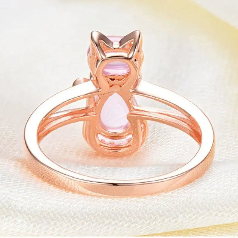 Rosa Guld Kat Ring