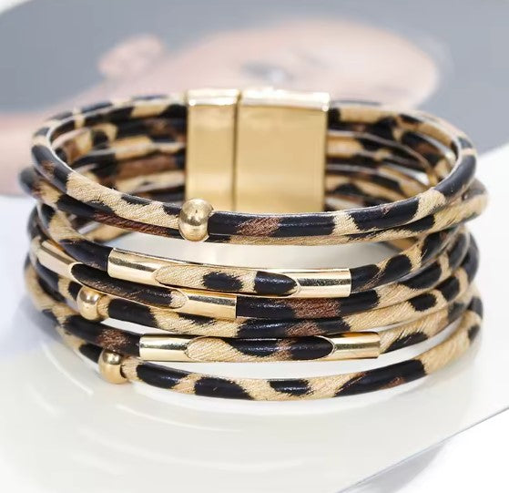 Bred Boho Multilags Armbånd