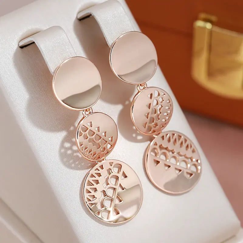 Elegant Runde Guldøreringe