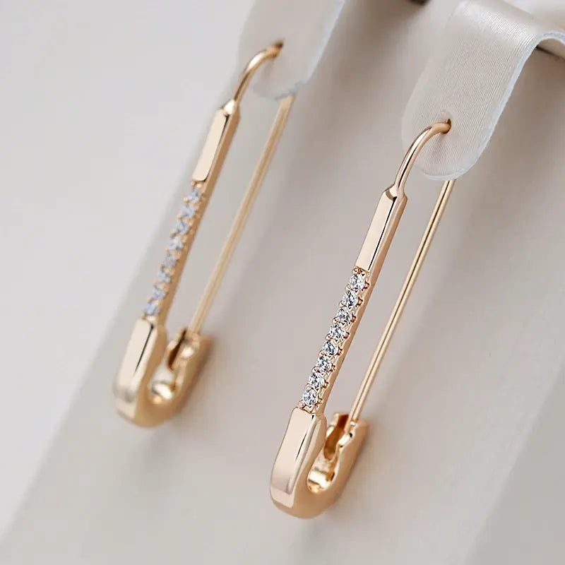 Elegante Øreringe med Klips i Guld