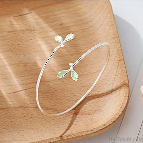 Åben Ring Grøn Blad