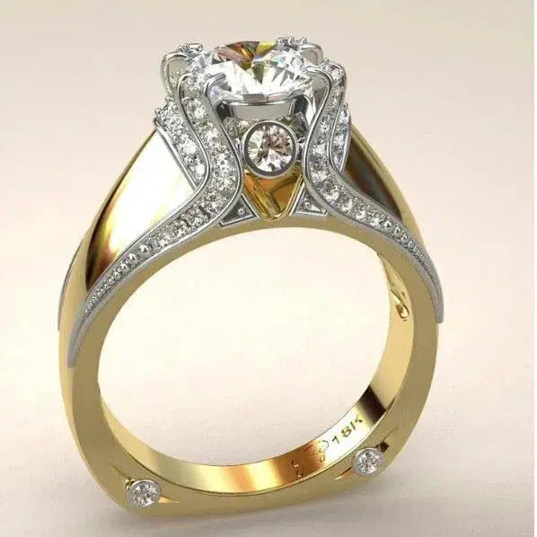 Guldring i vintage udseende