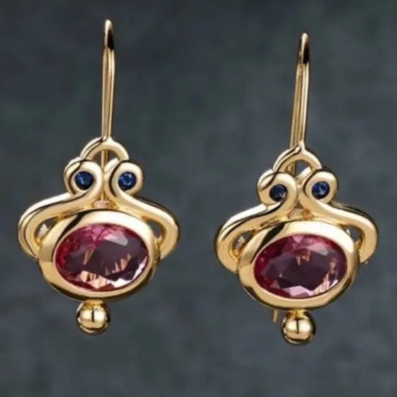 Vintage roseguld øreringe