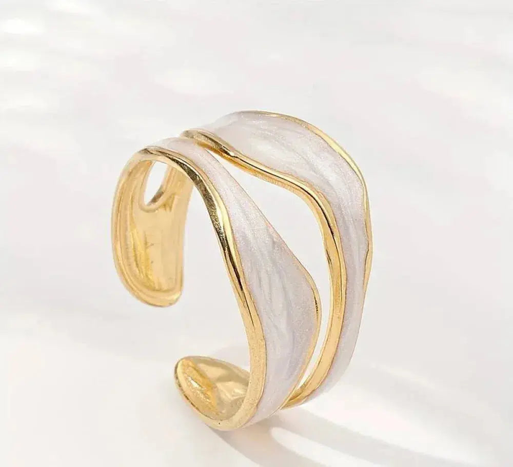 Vintage hvidguldring