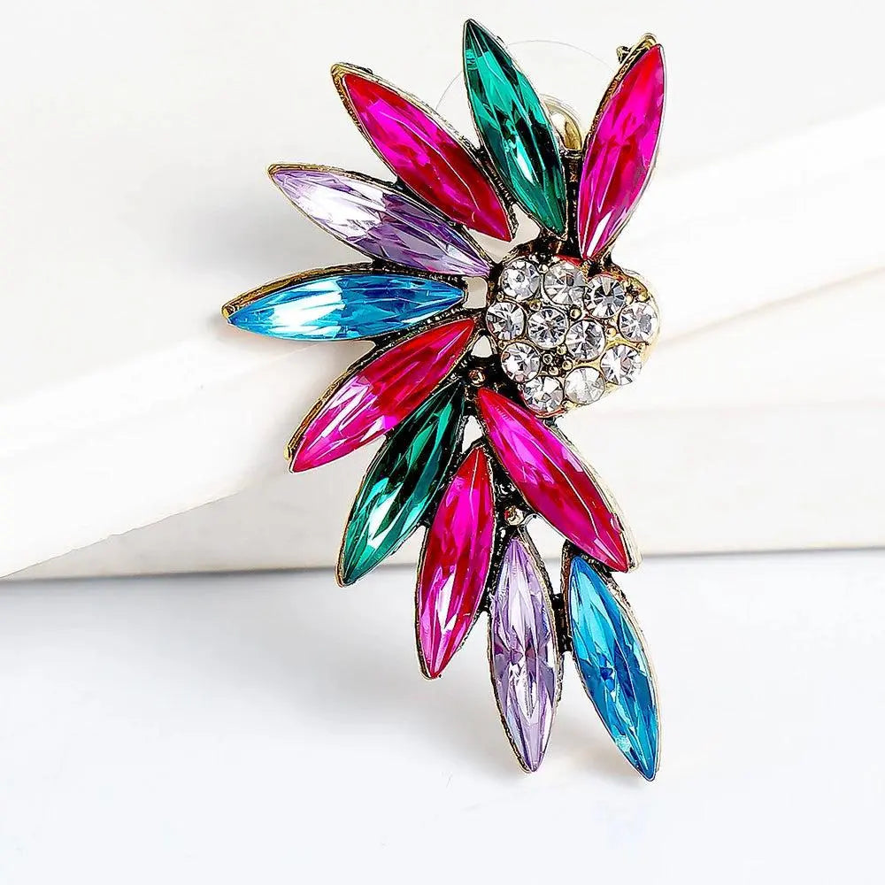 Hjertevingeøreringe med zirkoner