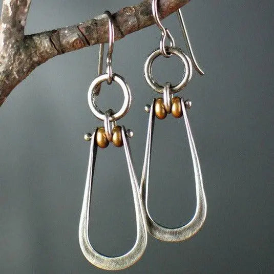 Vintage sølv vedhæng øreringe