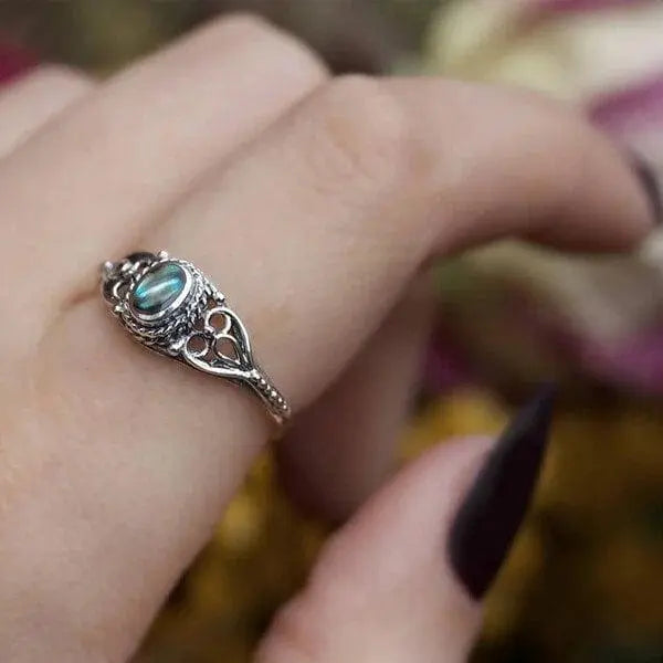 Regnbue Skal Filigran Design Ring