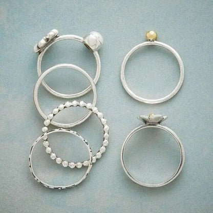 Blomst Perle Halskæde Ring
