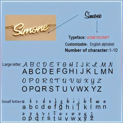 Elegant tilpasset navnesmykke