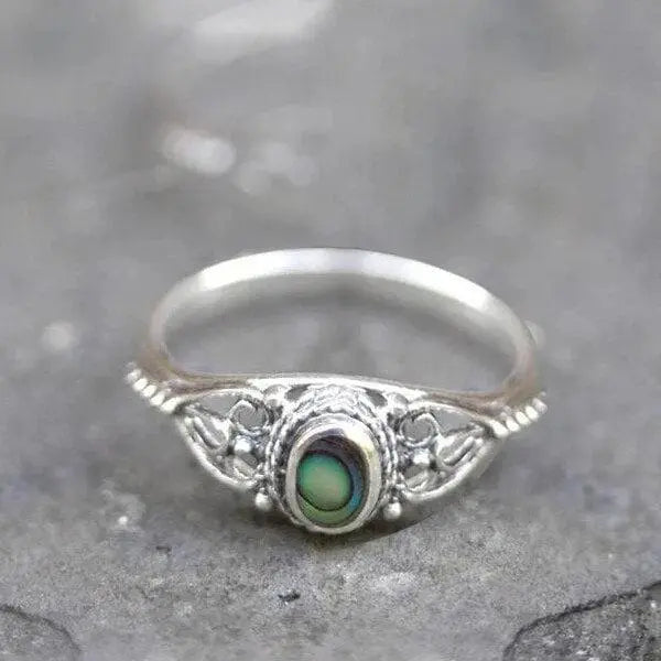 Regnbue Skal Filigran Design Ring