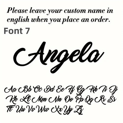 Næsteforælsket i Stål Navnesmykke