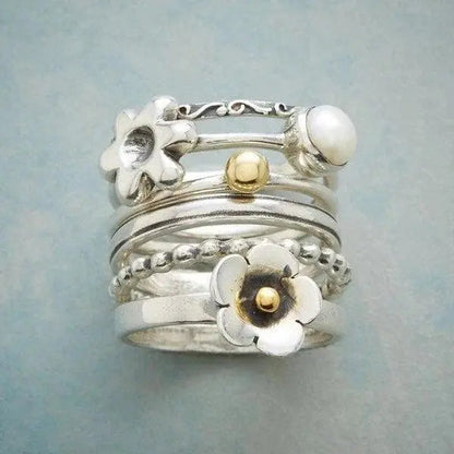 Blomst Perle Halskæde Ring