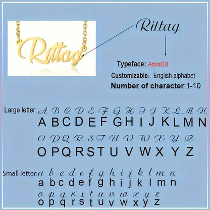 Elegant tilpasset navnesmykke