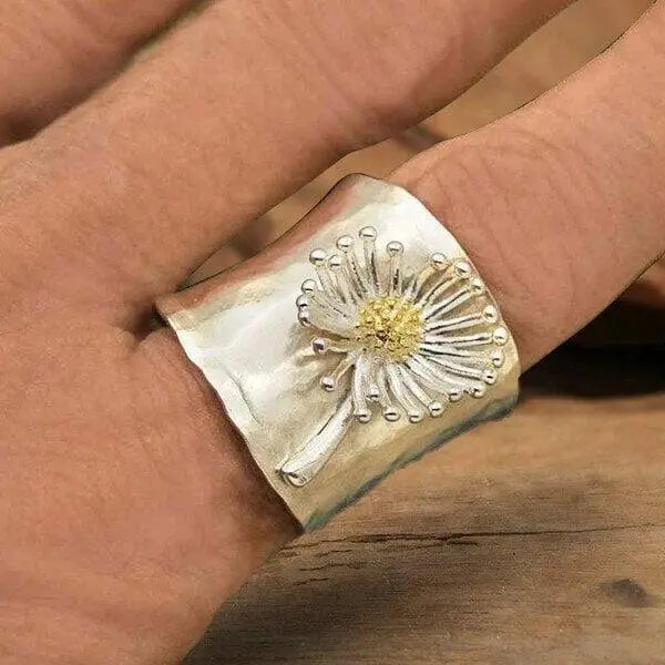 Blomstrende Marguerit Bred Ring