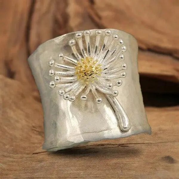 Blomstrende Marguerit Bred Ring