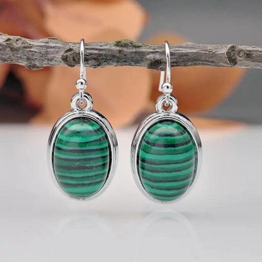 Grøn Vintage Chrysalis Øreringe