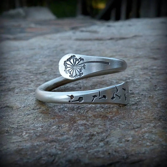 Vintage Åben Mælkebøtte Ring