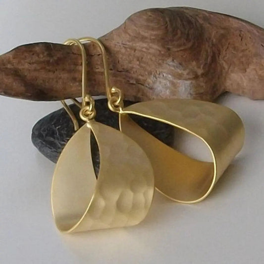 Guldbelagte vintage øreringe