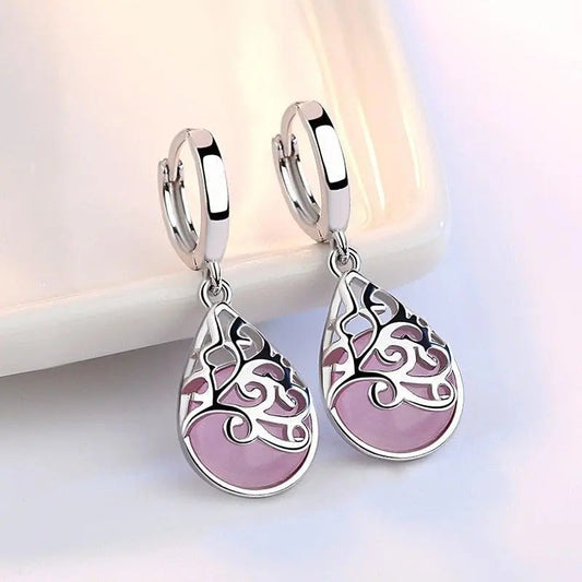 925 Sterling Silver Livets Træ Øreringe