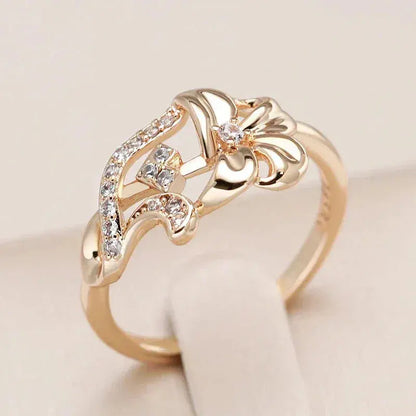 Elegant guldbelagt ring