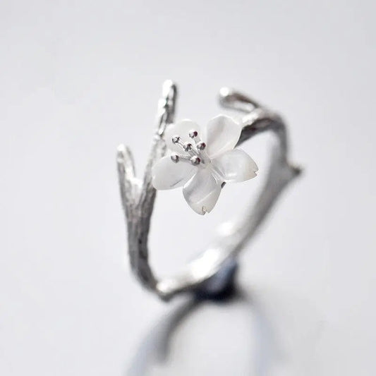 Hvide naturlige jade ringe