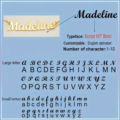 Elegant tilpasset navnesmykke