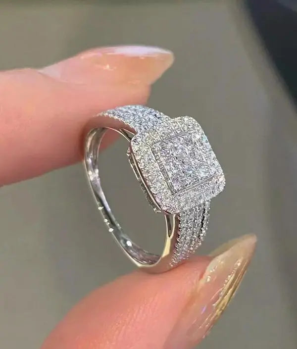 Elegant Strålering – Sterlingsølv & Zirkonia