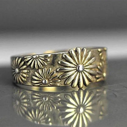 Guld Daisy Ring