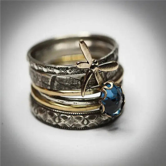 Vintage Libelle Ringe