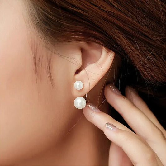 Elegante Perle Stud Øreringe