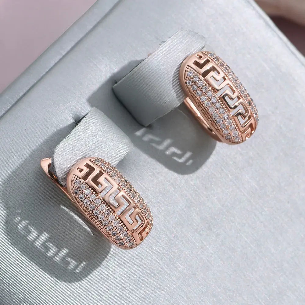 Elegante lyse hule øreringe