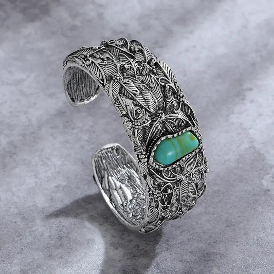 Vintage turkis sten armbånd