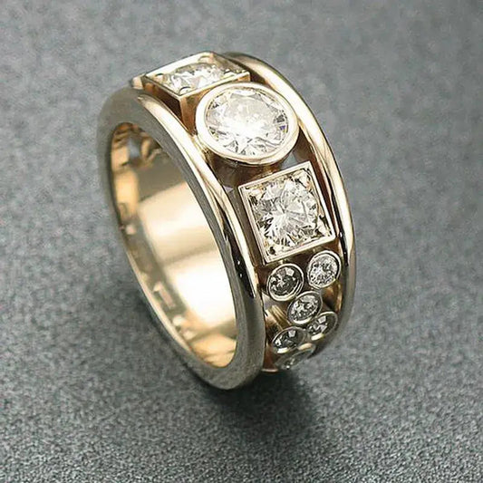 Vintage Guld Zirconia Ring