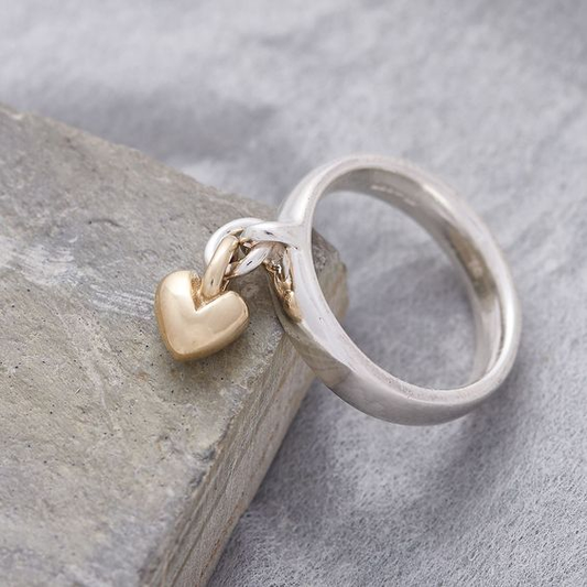 Vintage Dingle Hjerte Sølv Ring