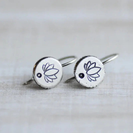 Vintage små runde sølvringe