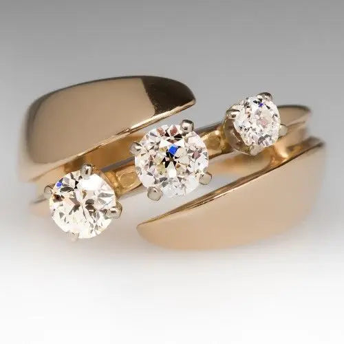 Vintage Zirkonia Åben Ring
