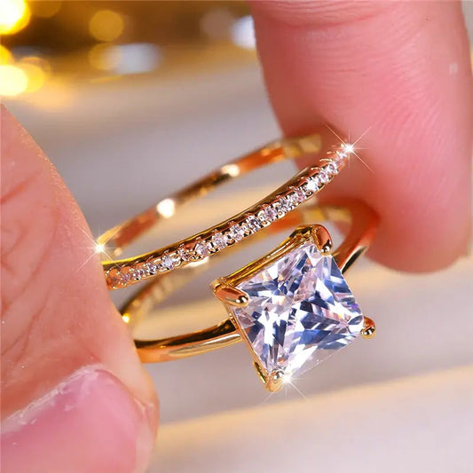 Vintage diamant ring sæt