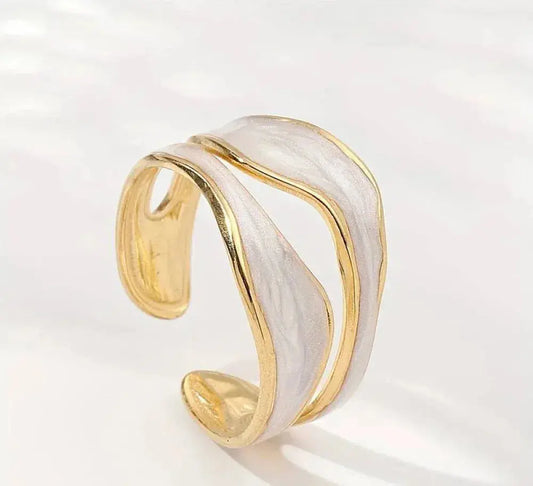 Vintage hvidguldring